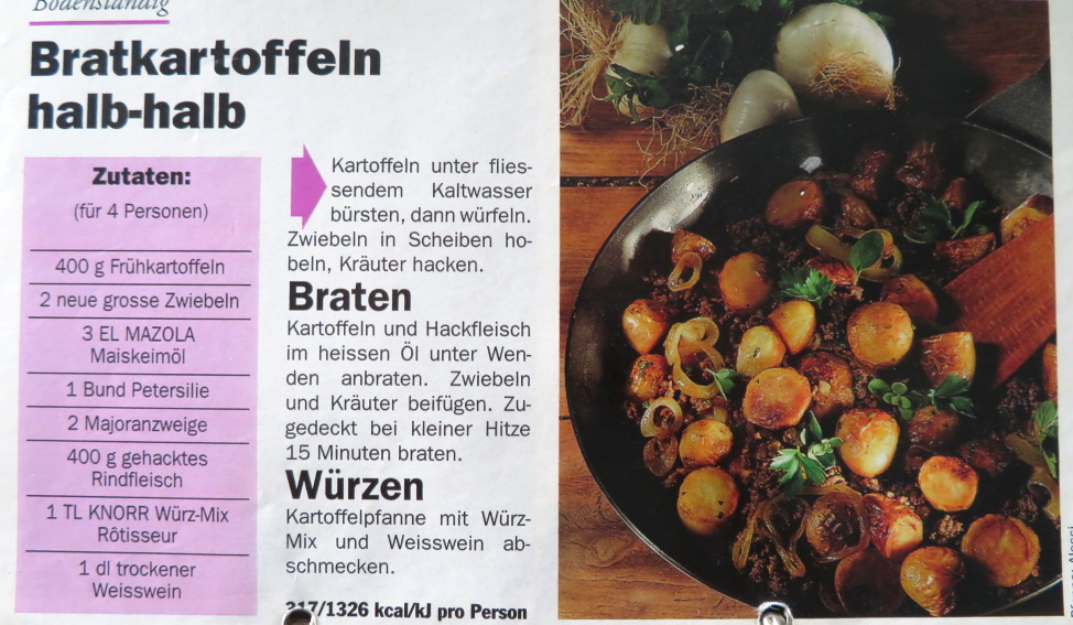 BRATKARTOFFELN HALB-HALB